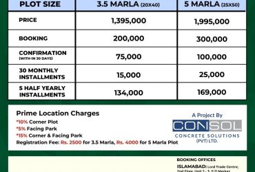 Plots For Sale On Installments In Graceland Housing Islamabad