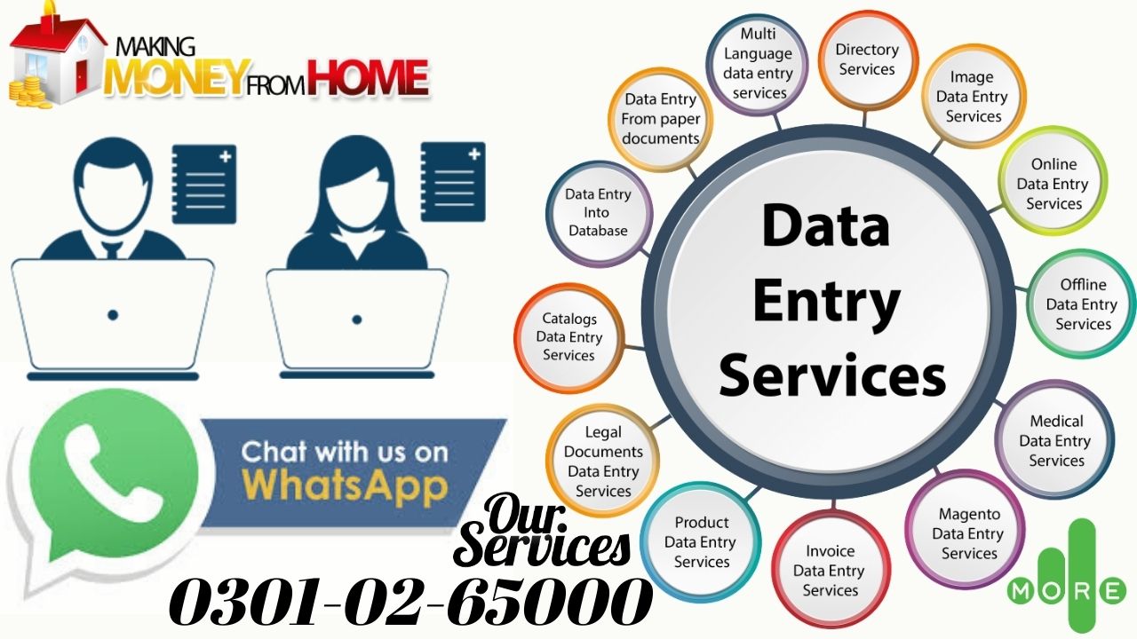 We are providing you home based data entry jobs,