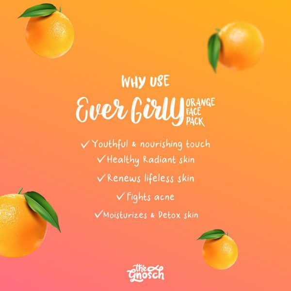 Gnosch | Skin Glow | Orange Skin Care | Ever GirlY Orange Face Pack