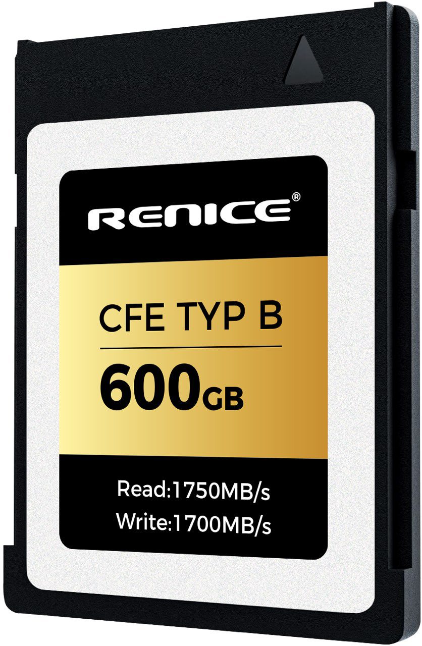 RENICE 600GB CFexpress Type B Memory Card Max Read Speed 1750MB/s Max Write Speed 1500MB/s Raw 8K Video Recording/PCIe 3.0 And NVMe (RENICE 128GB CFexpress Type B Memory Card Max Read Speed 1750MB/s Max Write Speed 1500MB/s Raw 8K Video Recording/PCIe 3.0