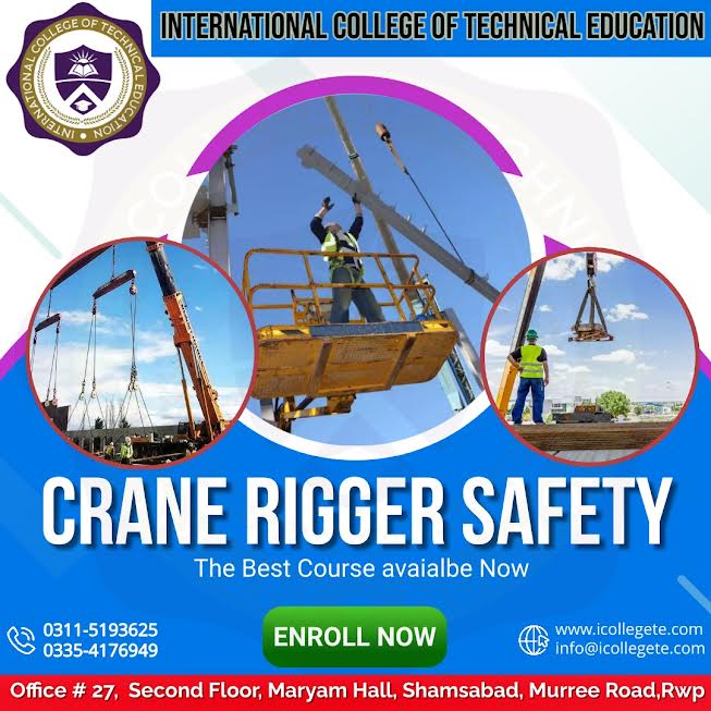 International certification Crane Rigger safety course in Lahore