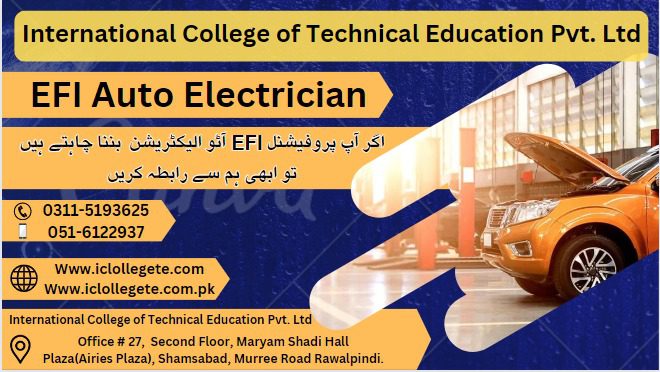 Best EFI Auto Electrician course in Rawalpindi Shamsabad