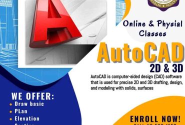 AUTOCAD  (civil,electrical,mechanical) Course In Mirpur