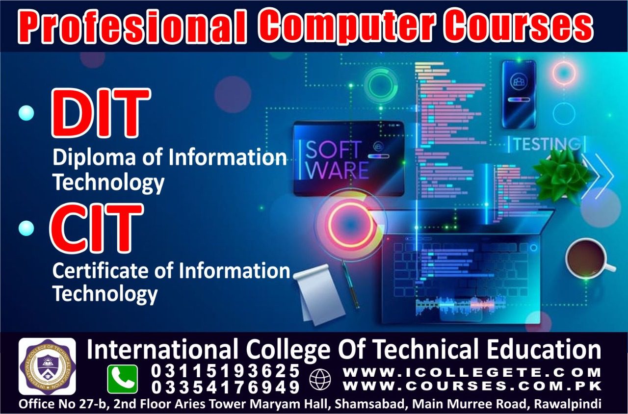 Professional DIT One Year Diploma Course In Faisalabad