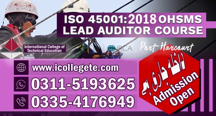 ISO QMS 9001 hEALTH AND sAFETY COURSE IN RAWALPINDI ISLAMABAD PAKISTAN