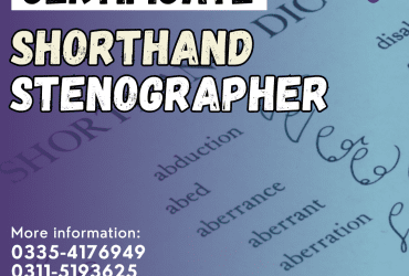 Best Certificate In Steno-Typist Course In Rawalpindi Punjab