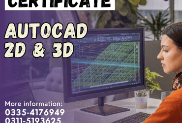 Autocad 2d 3d course in Islamabad Paksiatn