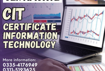 CIT six months certification in Sadiqabad Rawalpindi