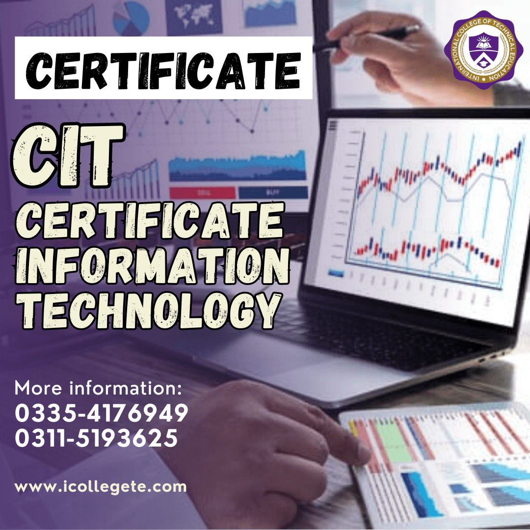 CIT Certificate in information technology course in Islamabad E-11