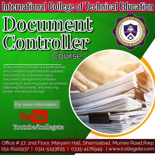 Professional Document controller course in Hattian AJKJ