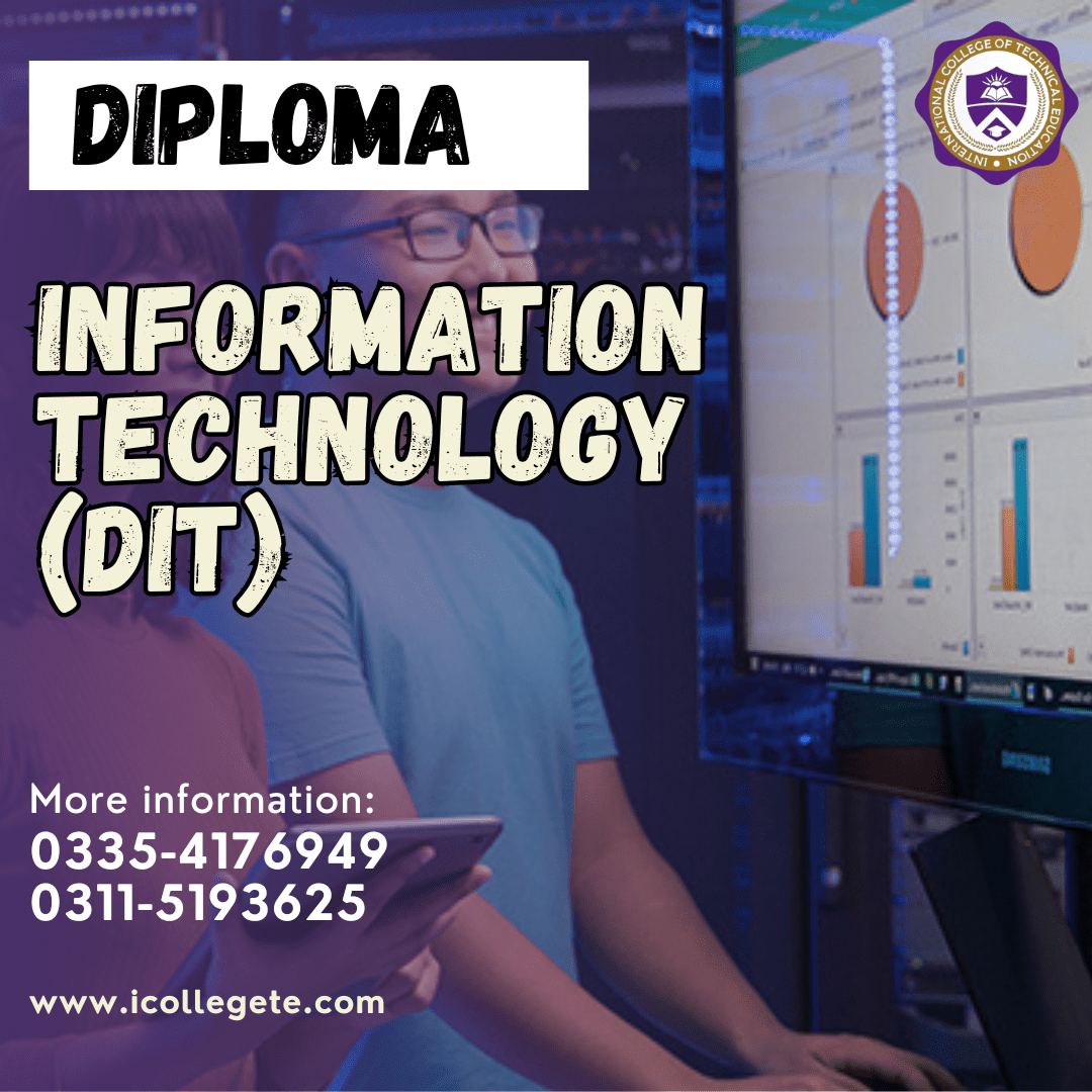 Professional DIT one year diploma course in Multan Punjab