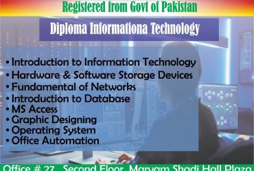 PROFESSIONAL DIT COURSE IN  JHELUM DINA