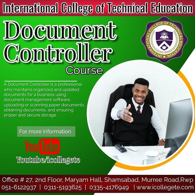 DOCUMENT CONTROLLER COURSE IN RAWALPINDI ISLAMABAD