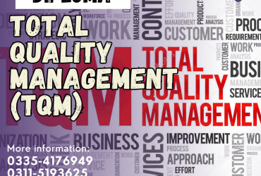 TQM Total Quality Management course in Gujrat Gujranwala