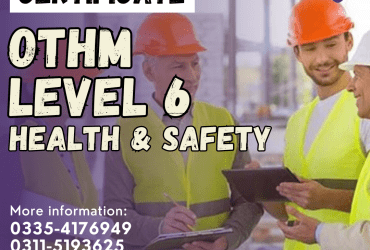 International OTHM level six health and safety course in Sargodha Sahiwal