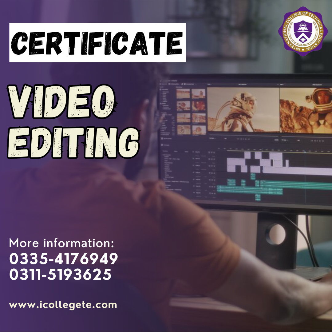 Best Video Editing three months  course in Palandri AJK