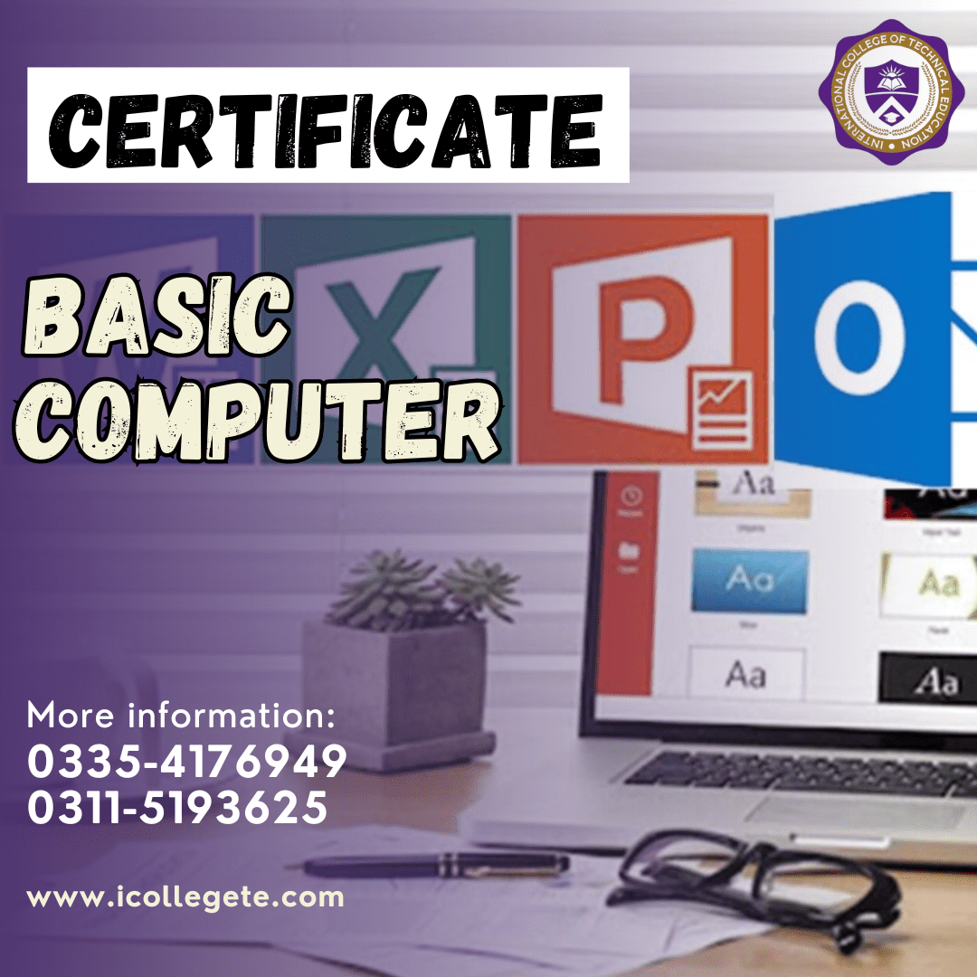 Basic computer course in Rawalpindi Liaqat Bagh