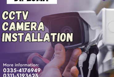 Best CCTV Camera installation course in Sheikhupura