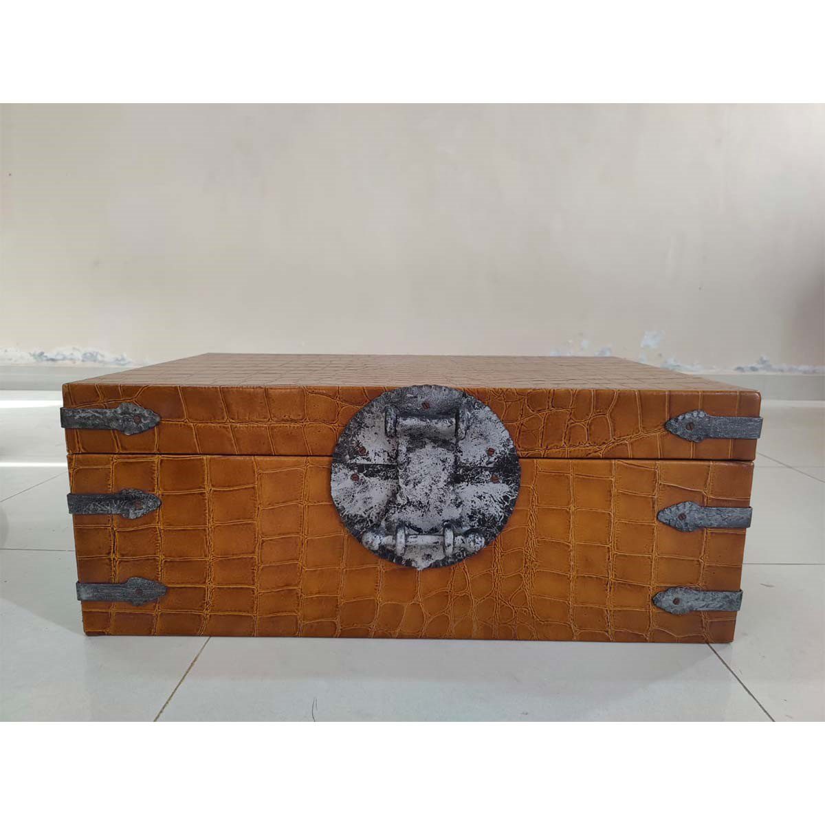 Leather Trunk Box