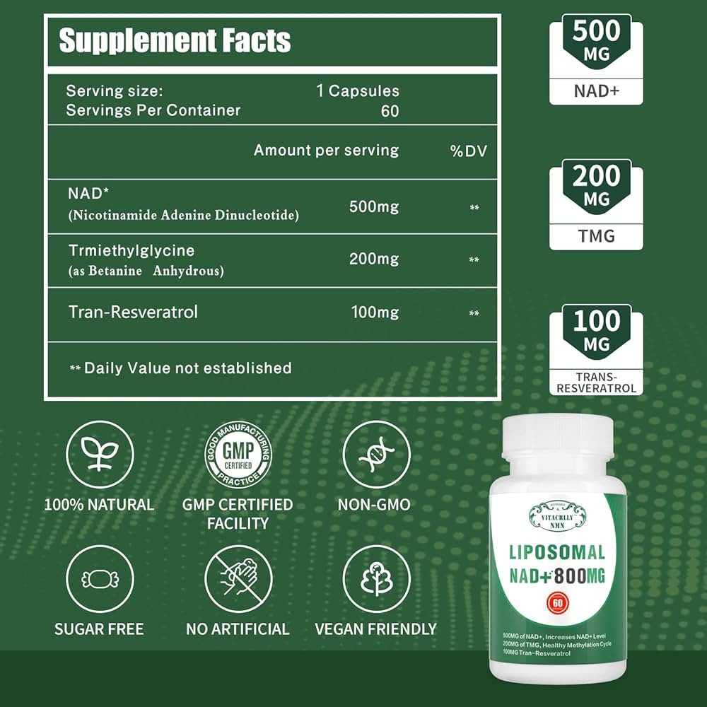 VITACRLLY NMN Liposomal NAD + 800mg Price In Pakistan Wellmart +923208727951